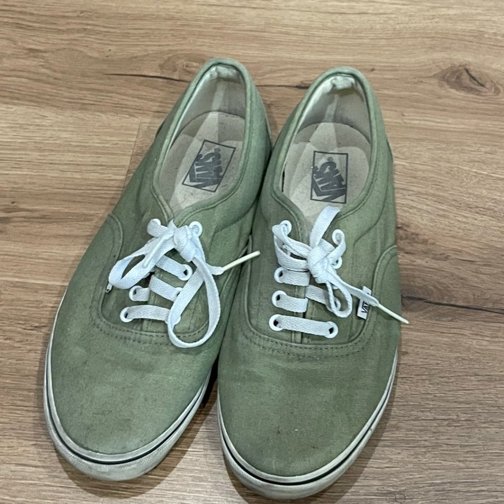 VANS olive authentic sneakers shoes
